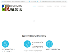 Tablet Screenshot of electricidadgistau.com